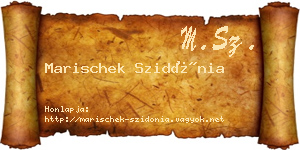Marischek Szidónia névjegykártya